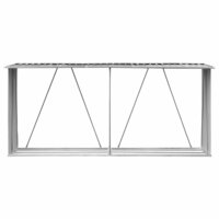 Haardhoutschuur 330x84x152 cm gegalvaniseerd staal antraciet