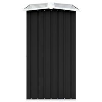 Haardhoutschuur 330x92x153 cm gegalvaniseerd staal antraciet