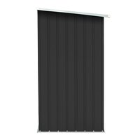 Haardhoutschuur 163x83x154 cm gegalvaniseerd staal antraciet