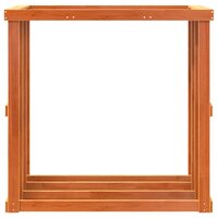 Houtblokhouder 108x52x106 cm massief grenenhout wasbruin