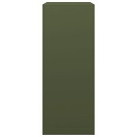 Haardhoutrek 60x40x100 cm staal groen