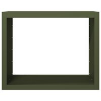 Haardhoutrek 100x40x80 cm staal groen