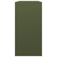 Haardhoutrek 100x40x80 cm staal groen