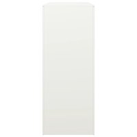 Haardhoutrek 100x40x100 cm staal wit