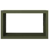 Haardhoutrek 100x40x60 cm staal groen