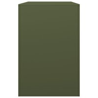 Haardhoutrek 100x40x60 cm staal groen