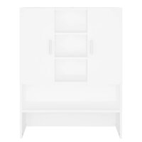 Wasmachinekast 70,5x25,5x90 cm wit
