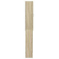 Wasmachinekast 64x25,5x190 cm sonoma eikenkleurig