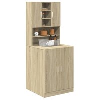 Wasmachinekast 70,5x24x90 cm sonoma eikenkleurig