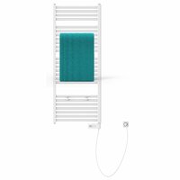 Badkamerradiator met timer 120x50x15 cm wit