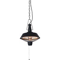 Hangende verwarmer Indus 2100 W halogeen zwart RSH16