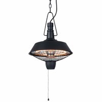 Hangende verwarmer Indus 2100 W halogeen zwart RSH16