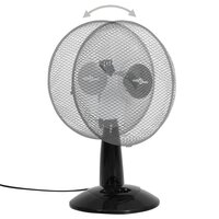 Tafelventilator 3 snelheden 40 W 30 cm zwart