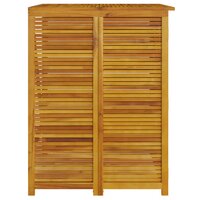 Afvalbakberging dubbel 140x89x117 cm massief acaciahout