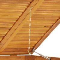 Afvalbakberging dubbel 140x89x117 cm massief acaciahout