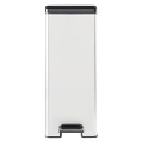 Pedaalemmer Deco smal 40 L zilverkleurig