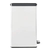 Pedaalemmer Deco smal 40 L zilverkleurig