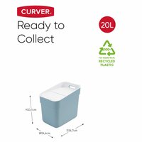 Vuilnisbak Ready to Collect 20 L lichtblauw