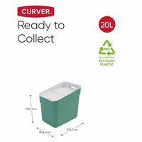 Vuilnisbak Ready to Collect 20 L mintgroen