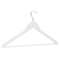 50-delige Kledinghangerset anti-slip hardhout wit