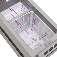 Koelbox met handvat 35 L PP &amp; PE zwart en wit