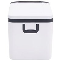 Koelbox met handvat 18 L PP &amp; PE zwart en wit
