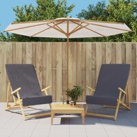 Strandhanddoeken 2 st 400 g/m&sup2; 60x135 cm stof antracietkleurig