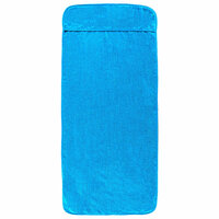 Strandhanddoeken 4 st 400 g/m&sup2; 60x135 cm stof turquoise