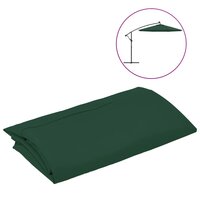 Vervangingsdoek voor zweefparasol 300 cm groen