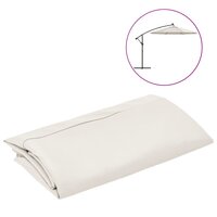 Vervangingsdoek voor zweefparasol 300 cm zandwit