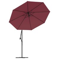 Vervangingsdoek voor zweefparasol 300 cm bordeauxrood