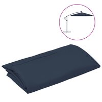 Vervangingsdoek voor zweefparasol 350 cm blauw