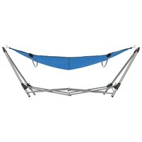 Hangmat met inklapbare standaard blauw