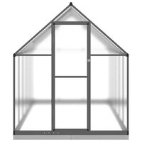 Tuinkas met basisframe 334x169x202 cm aluminium antracietkleur