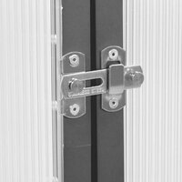 Tuinkas met basisframe 334x169x202 cm aluminium antracietkleur