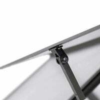 Tuinkas met basisframe 334x169x202 cm aluminium antracietkleur