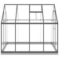 Tuinkas met basisframe 224x169x202 cm aluminium antracietkleur