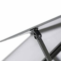 Tuinkas met basisframe 224x169x202 cm aluminium antracietkleur
