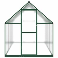 Tuinkas met basisframe 334x169x195 cm aluminium groen