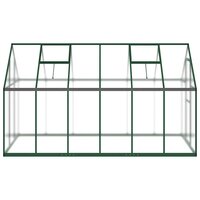 Tuinkas met basisframe 334x169x195 cm aluminium groen