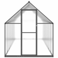 Tuinkas met basisframe 445x169x195 cm aluminium antracietkleur
