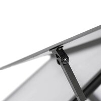 Tuinkas met basisframe 445x169x195 cm aluminium antracietkleur
