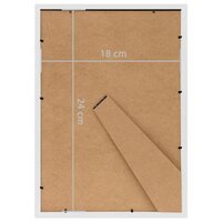 Fotolijsten 3 st voor tafel 18x24 cm MDF wit