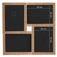 Fotolijst voor 24x(10x15 cm) foto MDF lichtbruin