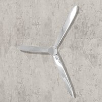 Propeller voor aan de muur 70 cm aluminium zilver
