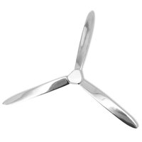 Propeller voor aan de muur 70 cm aluminium zilver