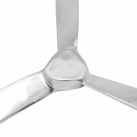 Propeller voor aan de muur 70 cm aluminium zilver