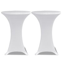Statafelhoes Stretch &Oslash;70cm Wit (2 stuks)