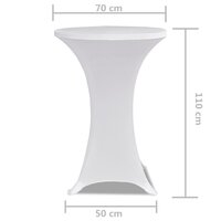 Statafelhoes Stretch &Oslash;70cm Wit (2 stuks)