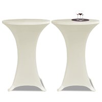Statafelhoes Stretch &Oslash;80cm Cr&egrave;me (2 stuks)